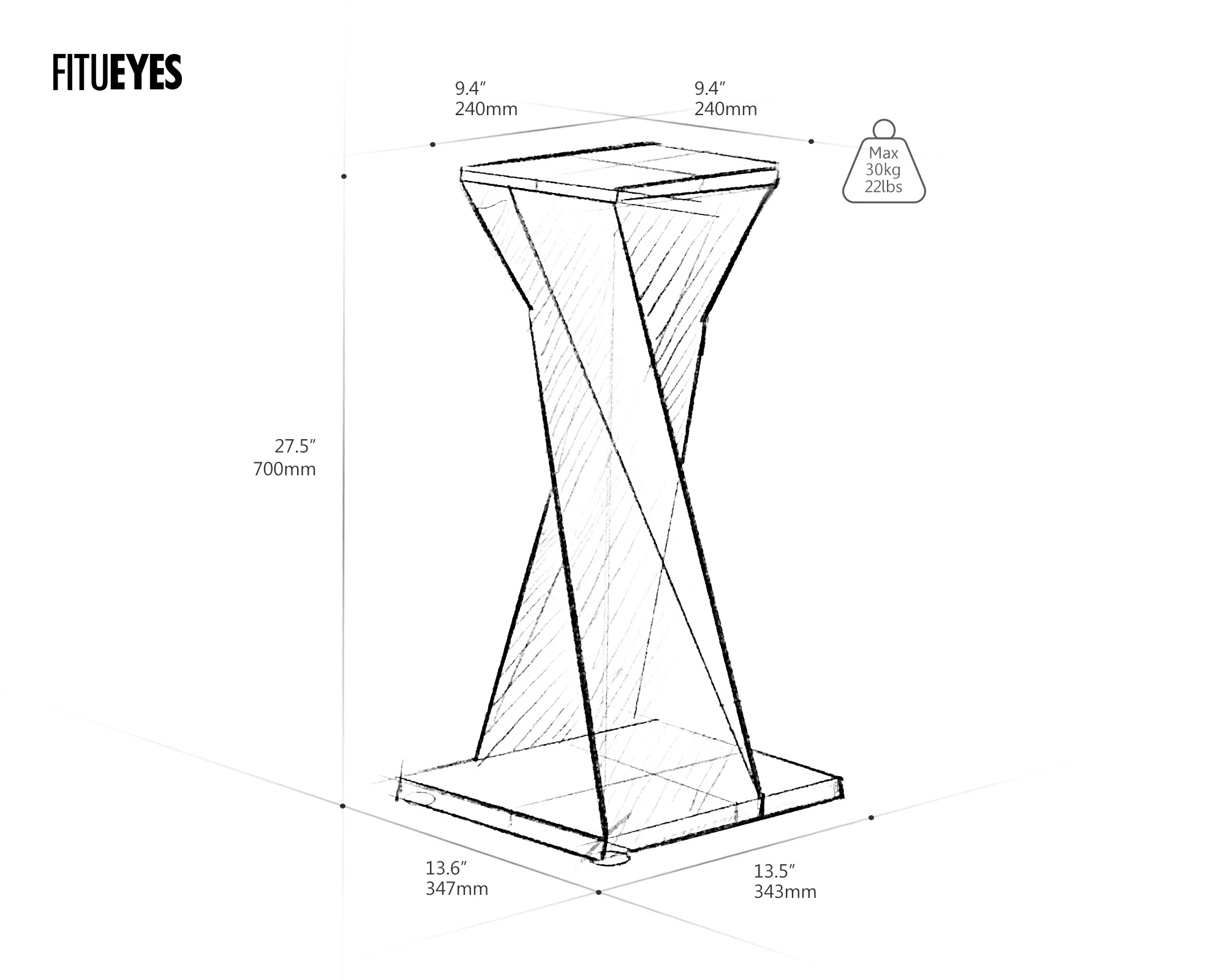 Eiffel SS11 Speaker Stand - Image 9