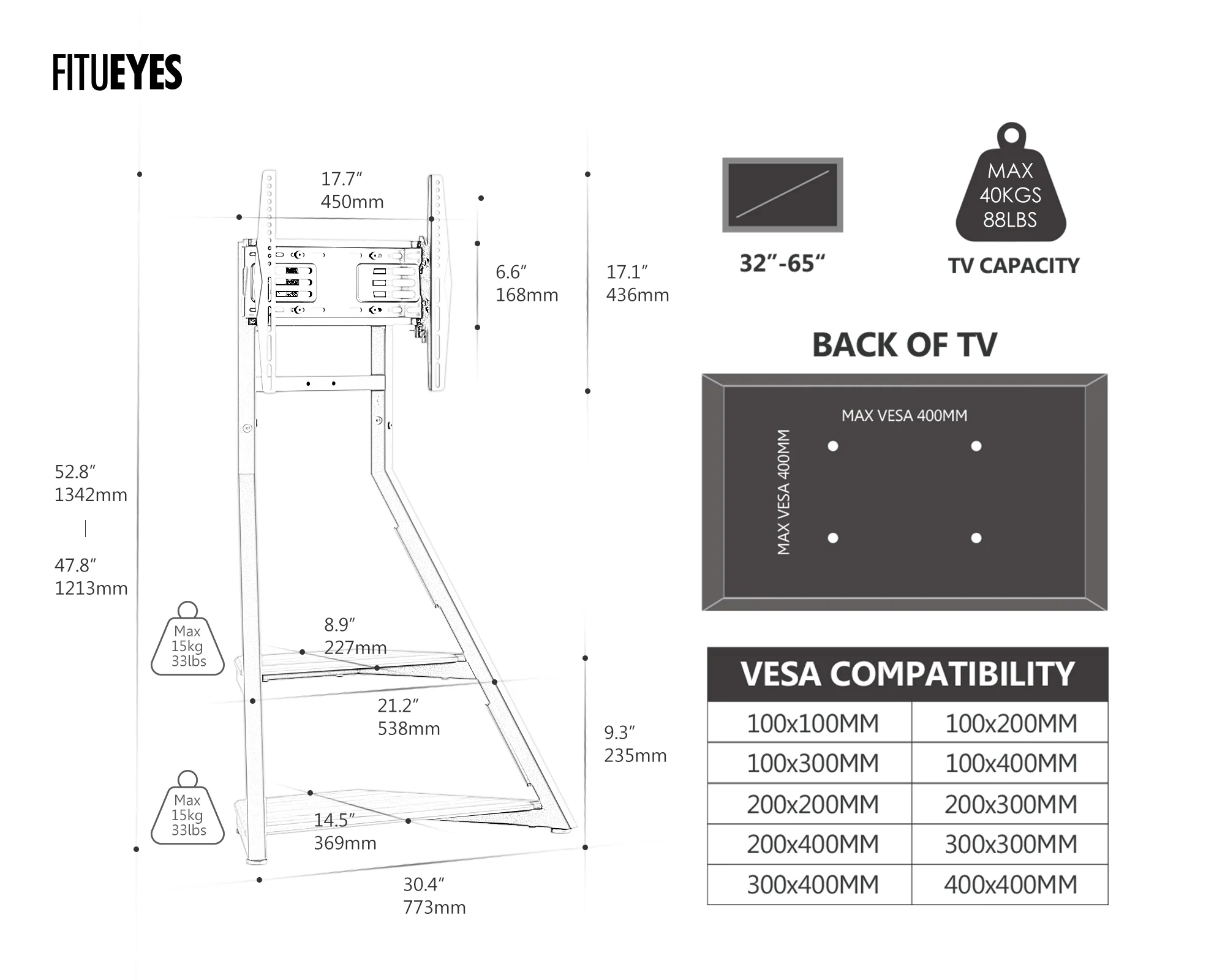 Eiffel Series Collection TV Stand - Image 20