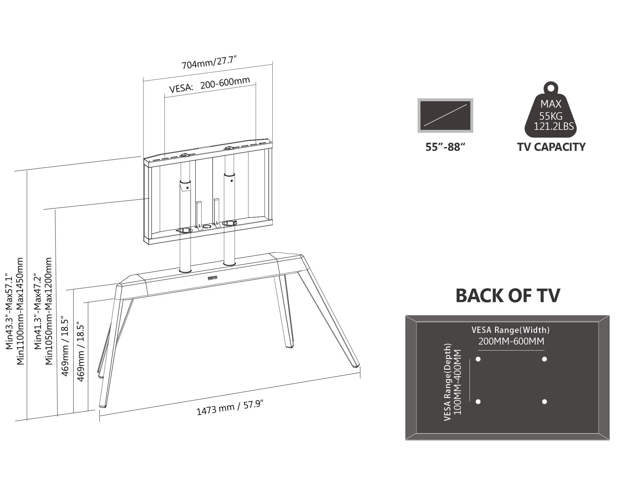 Picasso FT88 TV Stand - Image 29